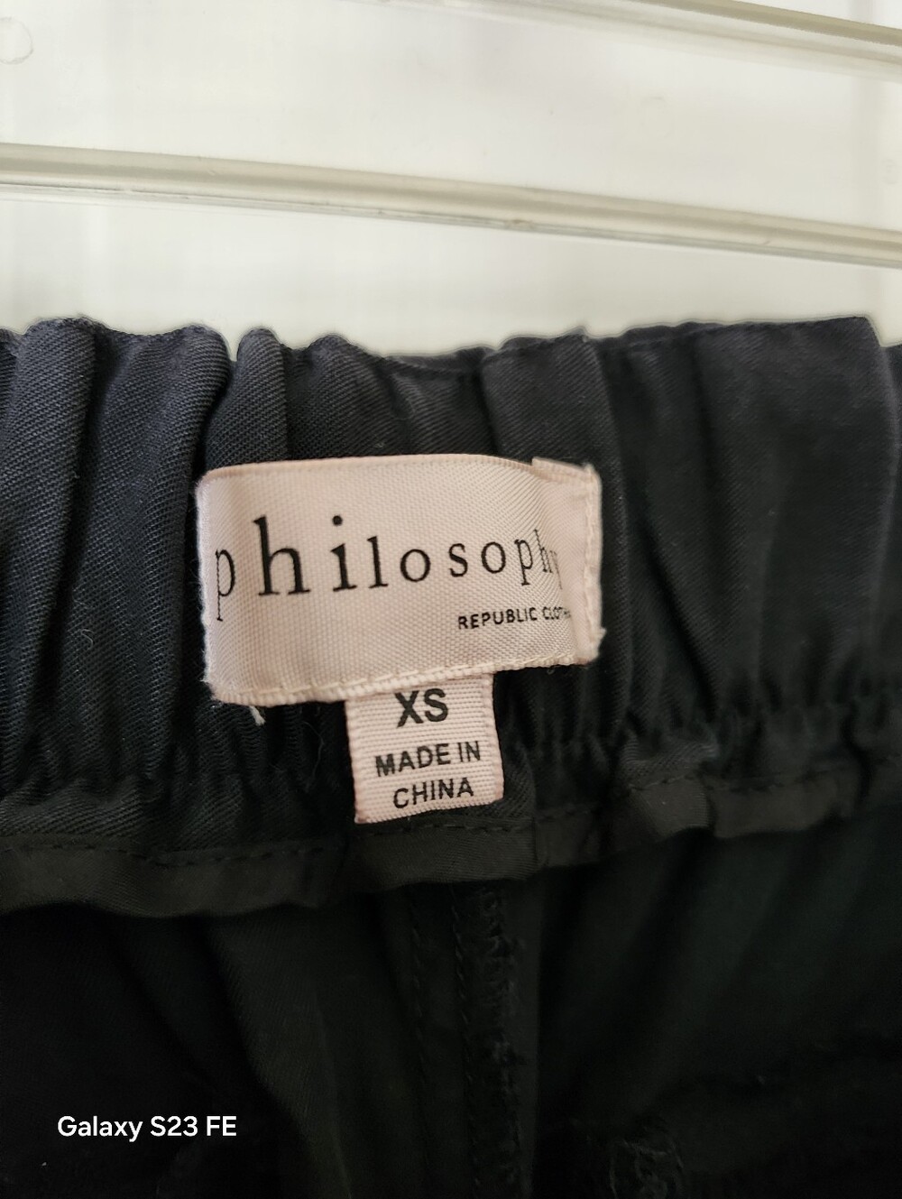 philosophy Republic Clothing Black Elastic Waist Pants - Black